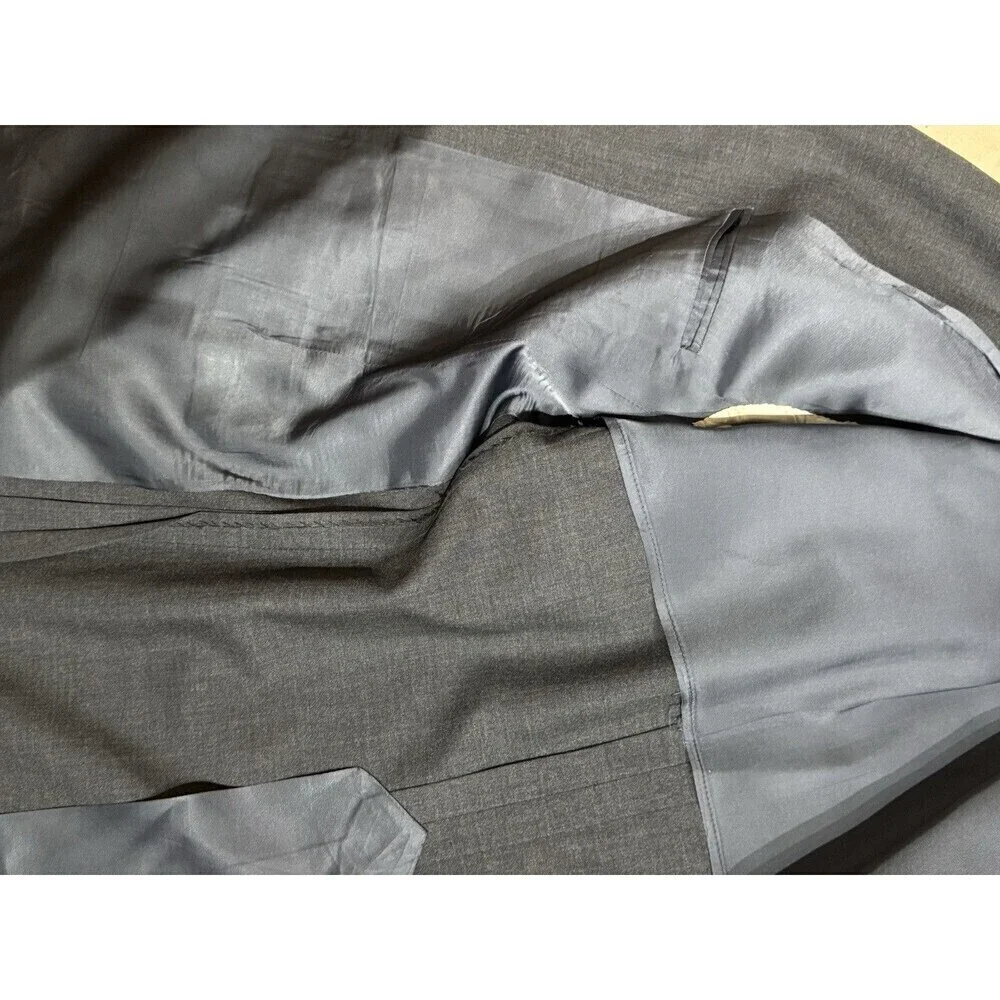Vintage Brooks Brothers 346 Mens 40  GRAY USA Wool Blazer Sport Coat Suit Jacket